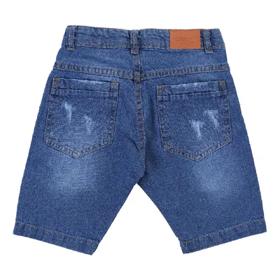 Bermuda Jeans Infantil Clube Do Doce Básica Bermuda Jeans Infantil Clube Do Doce Básica